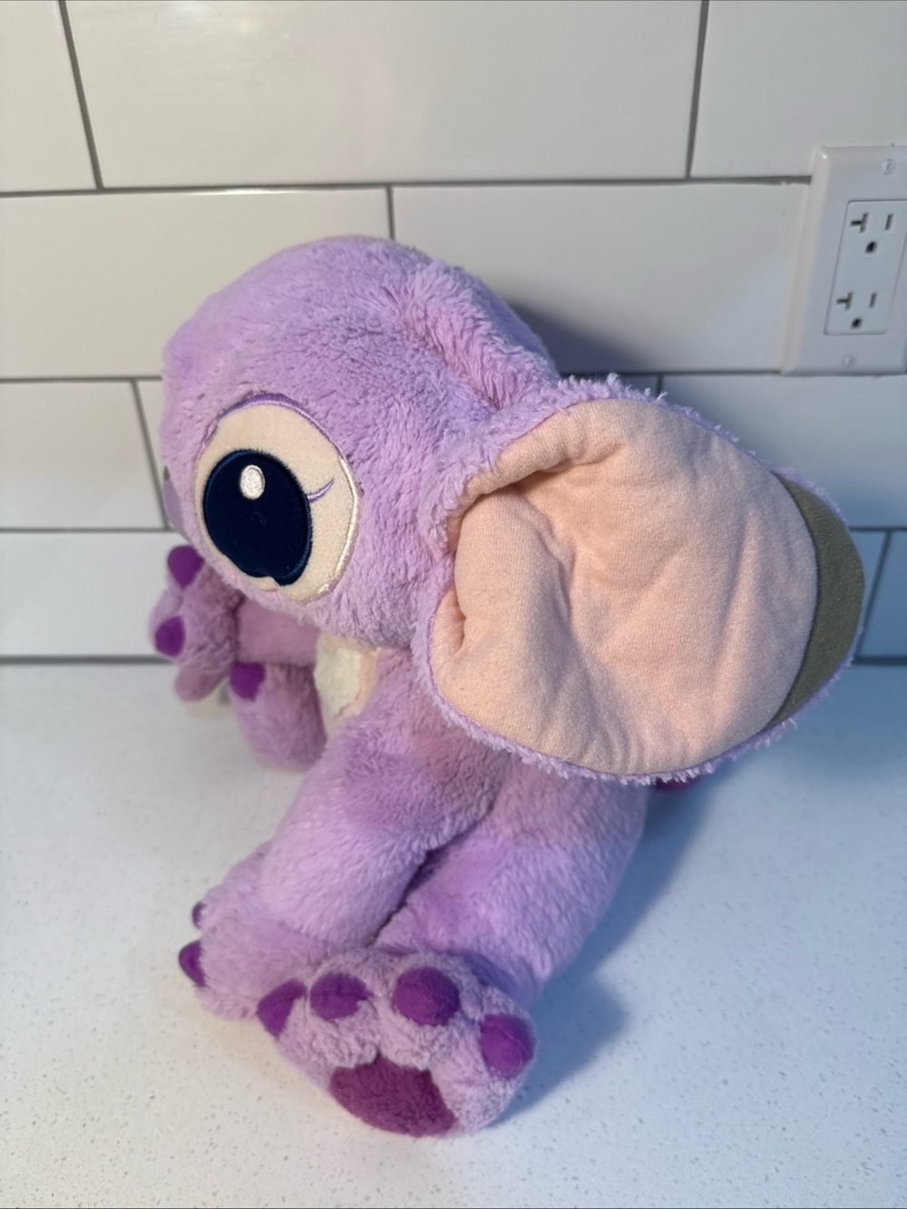Disney Purple Stitch Plush with Heart Chest - Picture 4 of 10